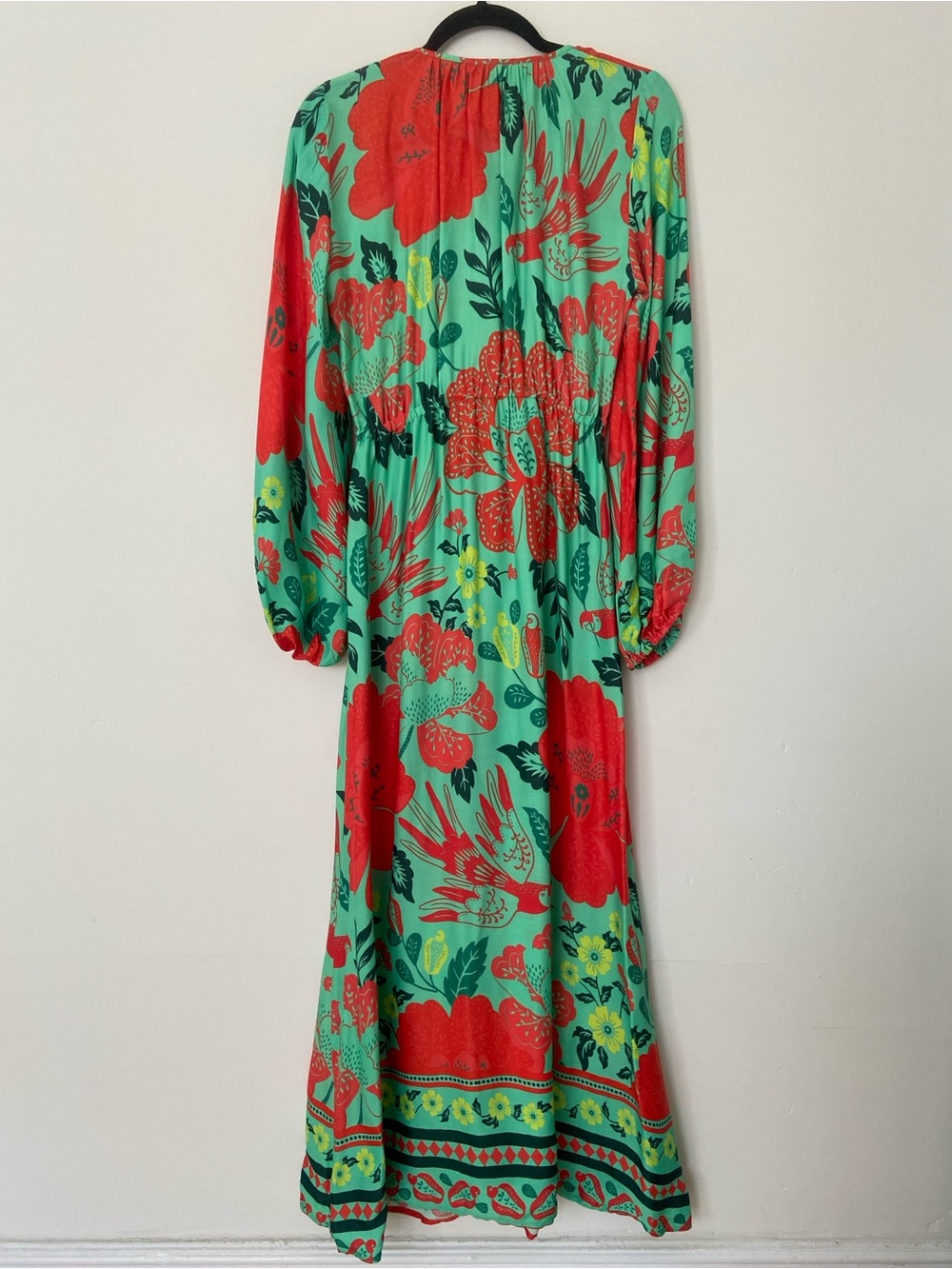 Farm Rio x Anthropologie Poppy Print Maxi Dress size XS - Picture 10 of 11